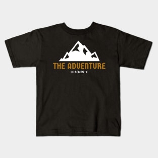 The Adventure Begins Kids T-Shirt